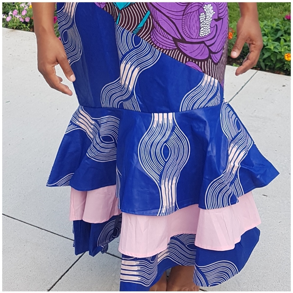 Sultry Purple Passion African Print Dress 😍🤩